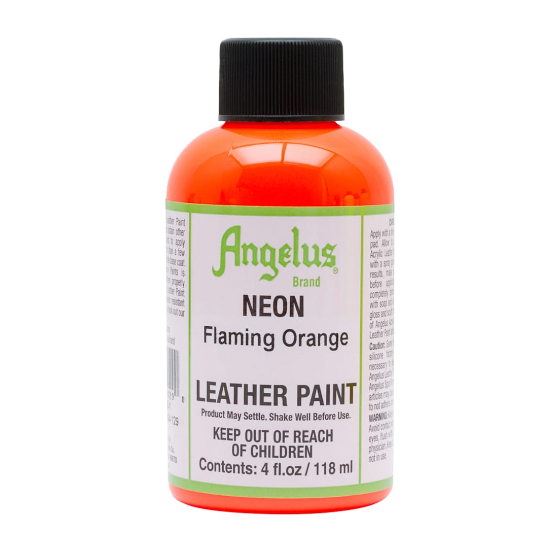Open in modal - Neon Leather Paint Flaming Orange