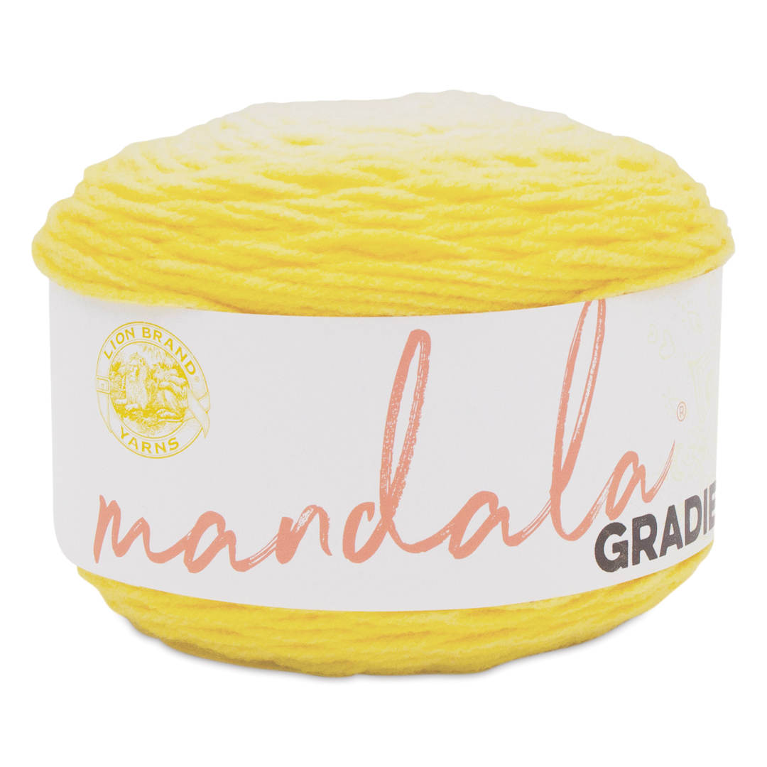 Open in modal - Lion Brand Mandala Gradient Yarn - Yellow, 295 yds