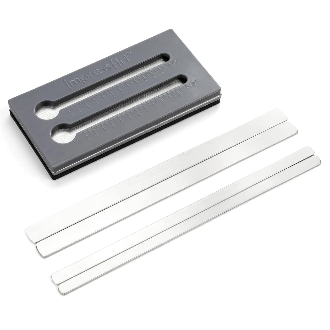 Open in modal - ImpressArt Bracelet Stamp Straight Jig Set contents
