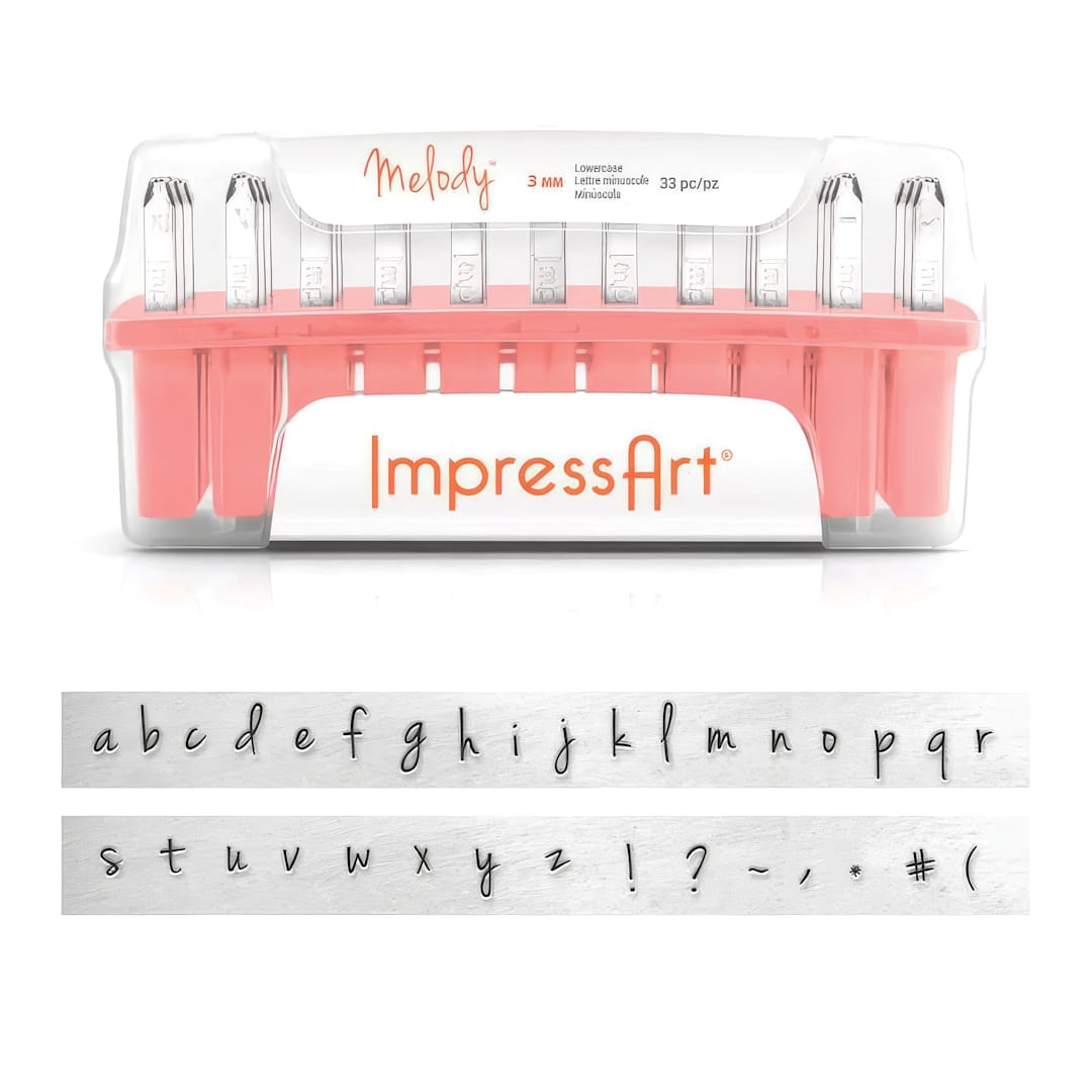 Open in modal - ImpressArt Letter and Number Stamp Set - Melody, Lowercase Letters, Set of 33