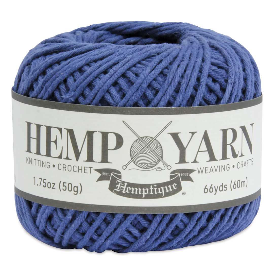 Open in modal - Hemptique Hemp Yarn - Denim, Ball, 66 yds