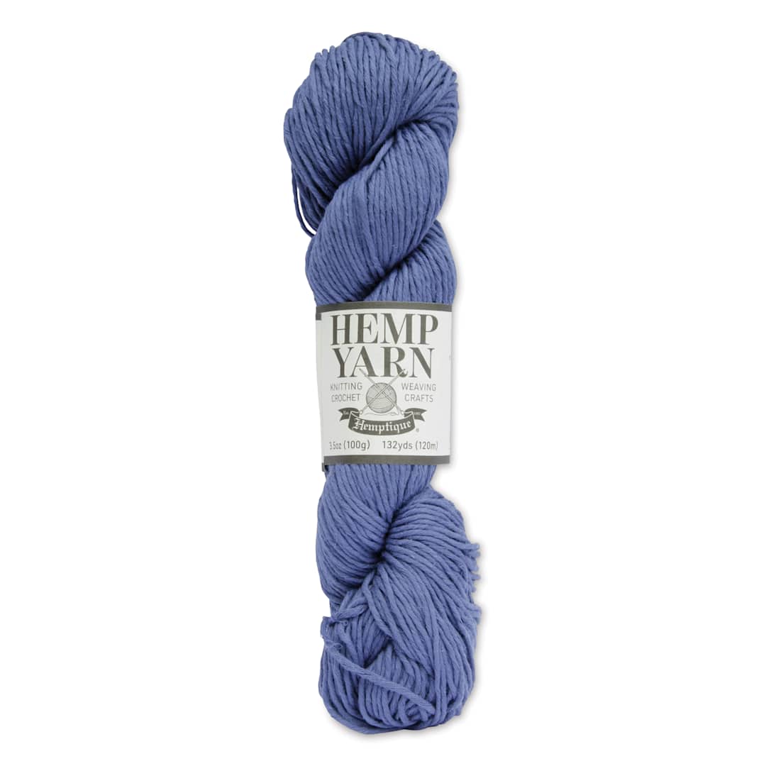 Open in modal - Hemptique Hemp Yarn - Denim, Hank, 132 yds