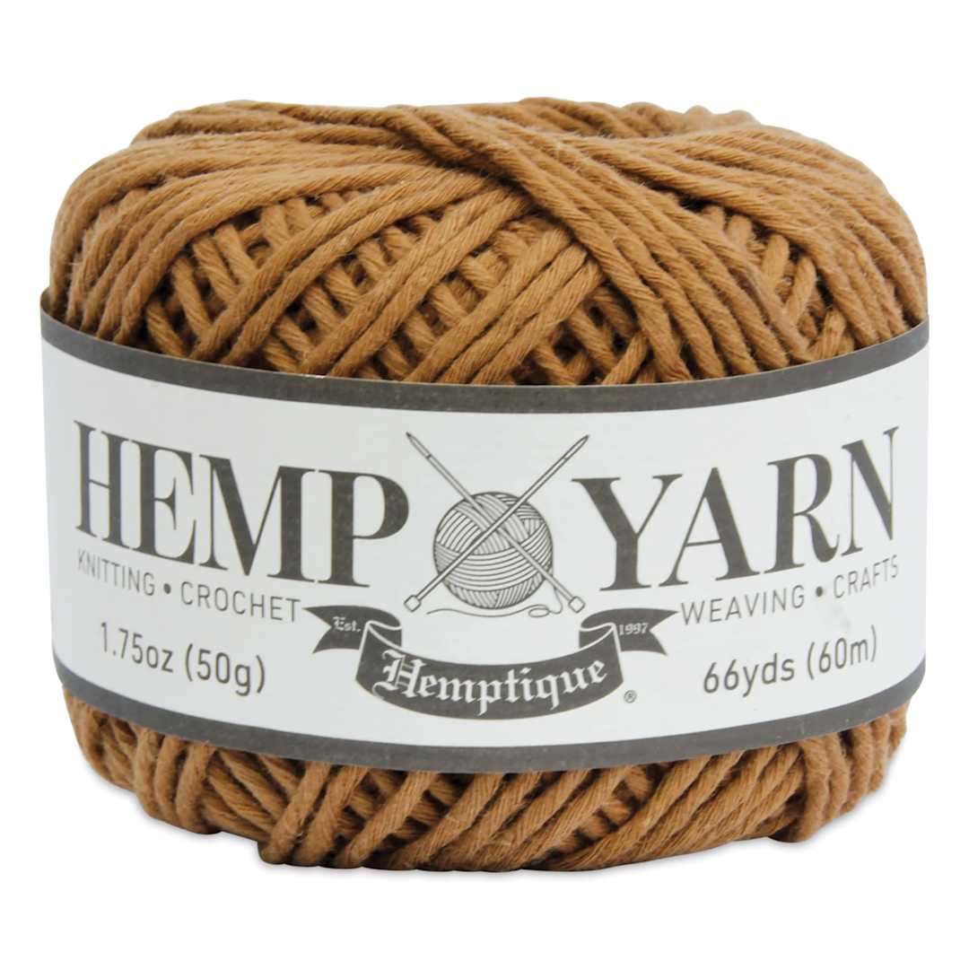 Open in modal - Hemptique Hemp Yarn - Mocha, Ball, 66 yds