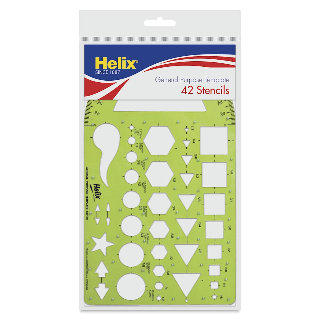 Open in modal - Helix General Purpose Template - 5.5" x 9.5", front of packaging