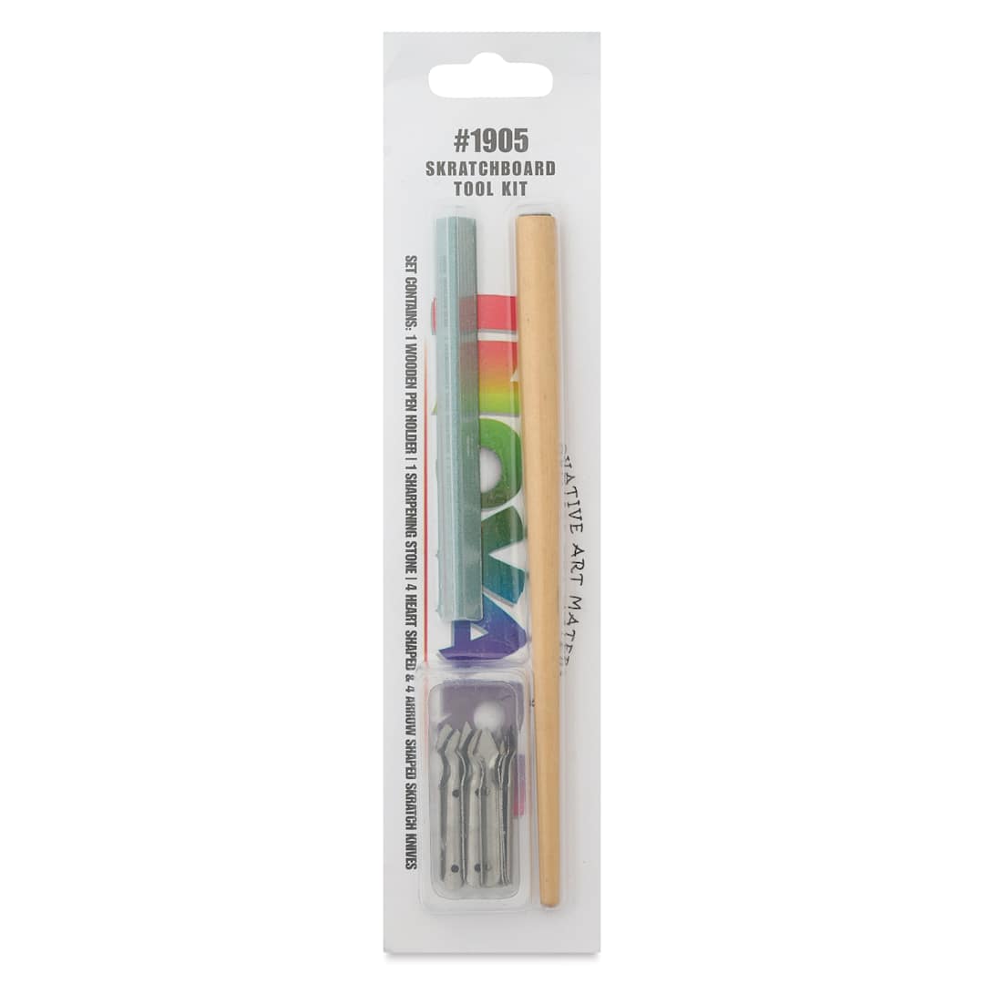 Open in modal - Inovart Skratch N' Sketch Scratchboard Tool Set - Set of 10