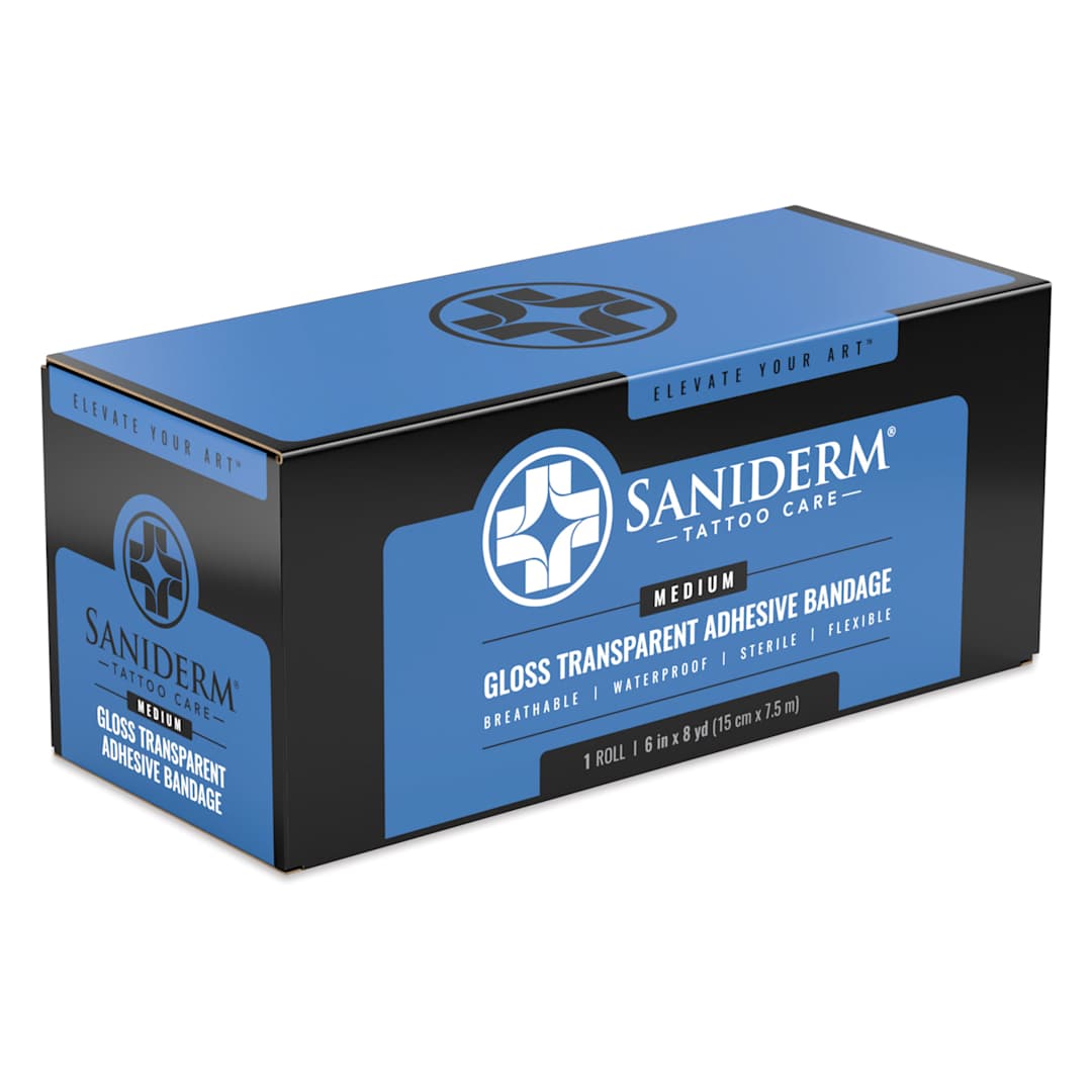 Open in modal - Saniderm Original Tattoo Bandage Roll - Matte, 6" x 8 yds