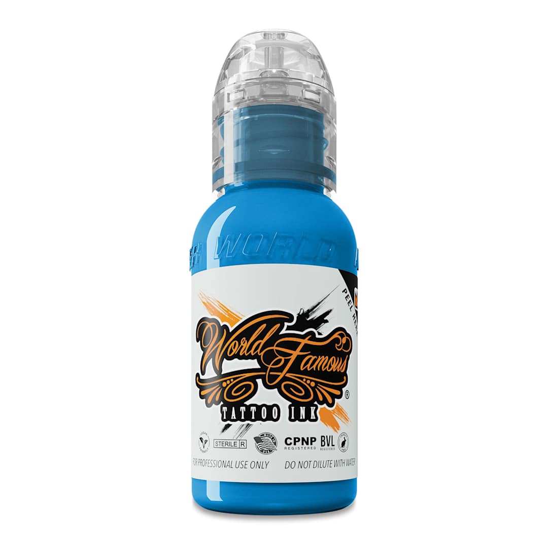 Open in modal - World Famous Tattoo Ink - Donatello Blue, 1 oz bottle