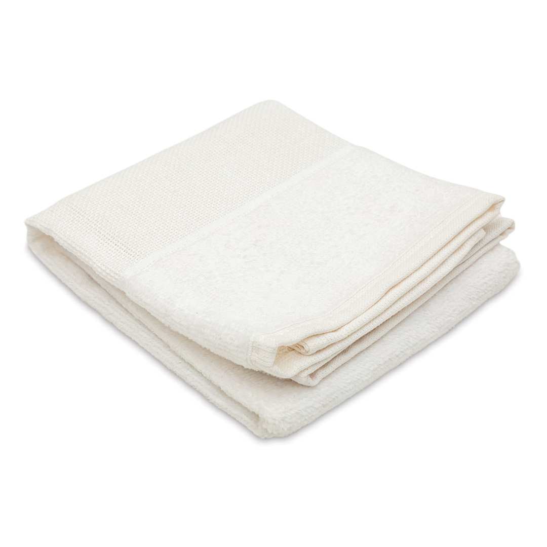 Open in modal - Charles Craft Aberdeen Hand Towel - White, 16-1/2" x 27" (Out of packaging)