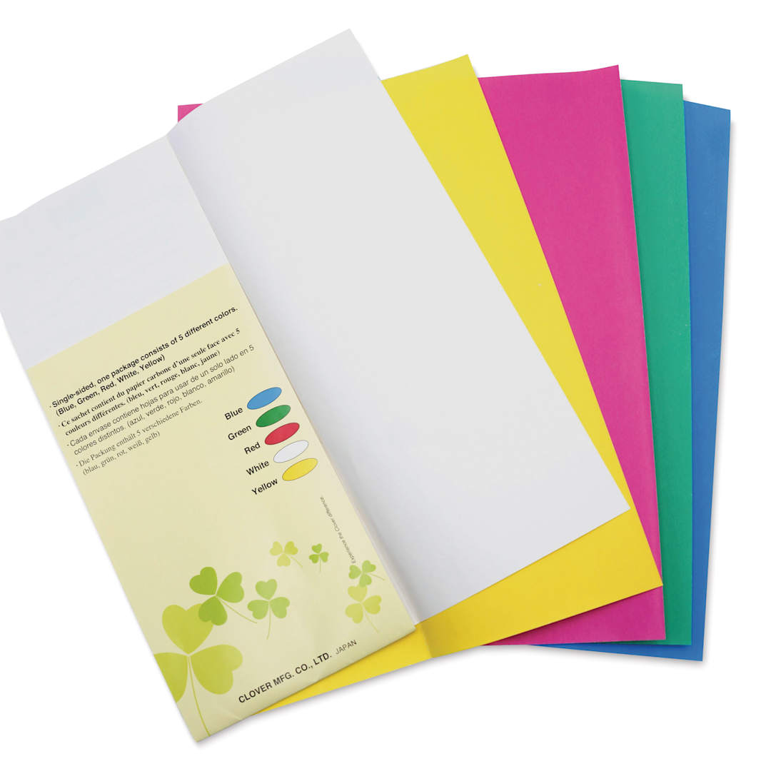 Open in modal - Clover Chacopy Tracing Paper - Pkg of 5, fanned outside of the packaging