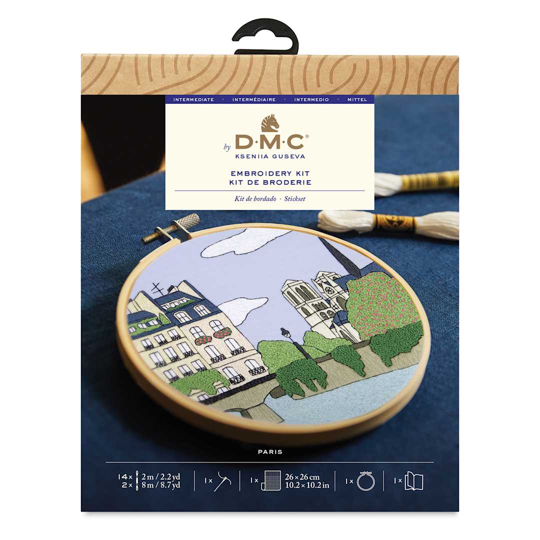 Open in modal - DMC The Designer Collection Embroidery Kits - “Paris” by Kseniia Guseva, Intermediate