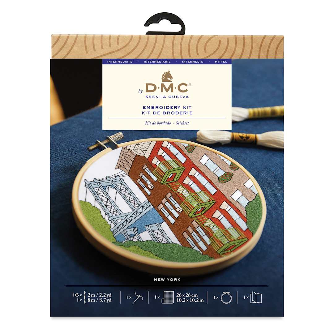 Open in modal - DMC The Designer Collection Embroidery Kits - “New York” by Kseniia Guseva, Intermediate