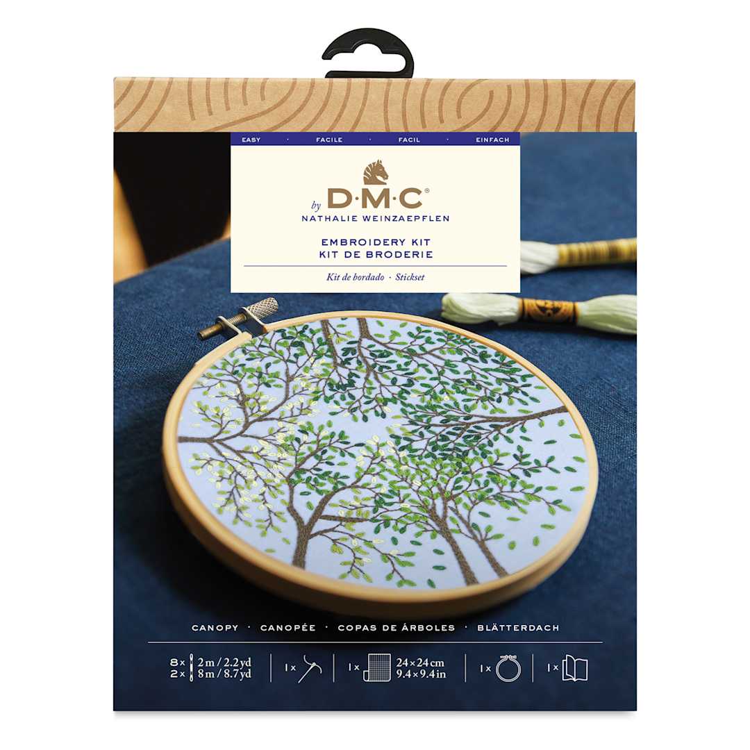 Open in modal - DMC The Designer Collection Embroidery Kits - “Canopy” by Nathalie Weinzaepf, Easy
