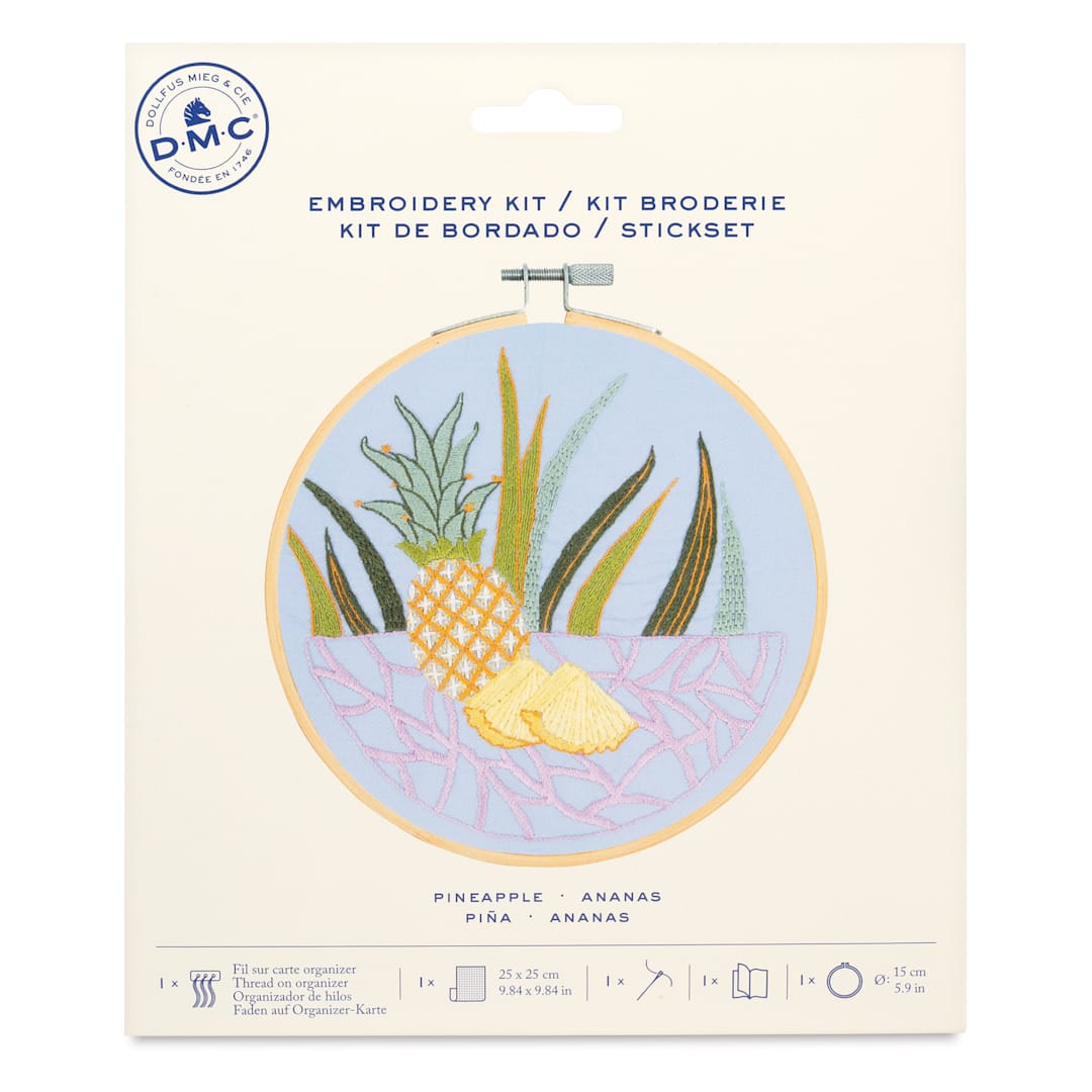 Open in modal - DMC Stitch Kit - Pineapple, front of packaging