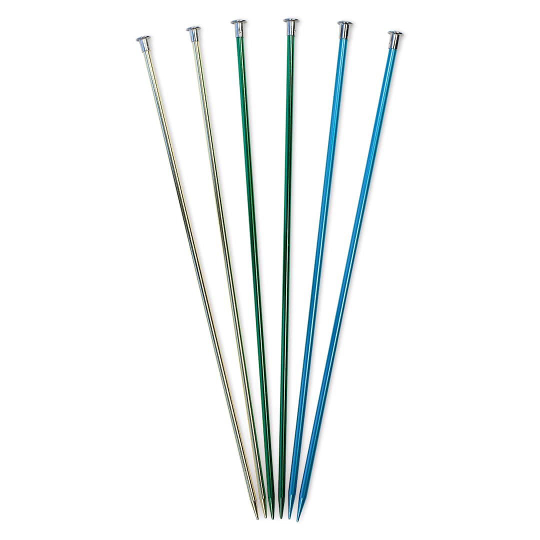 Open in modal - Boye Aluminum Knitting Needles - Set of 3, US 8/9/10, 14"