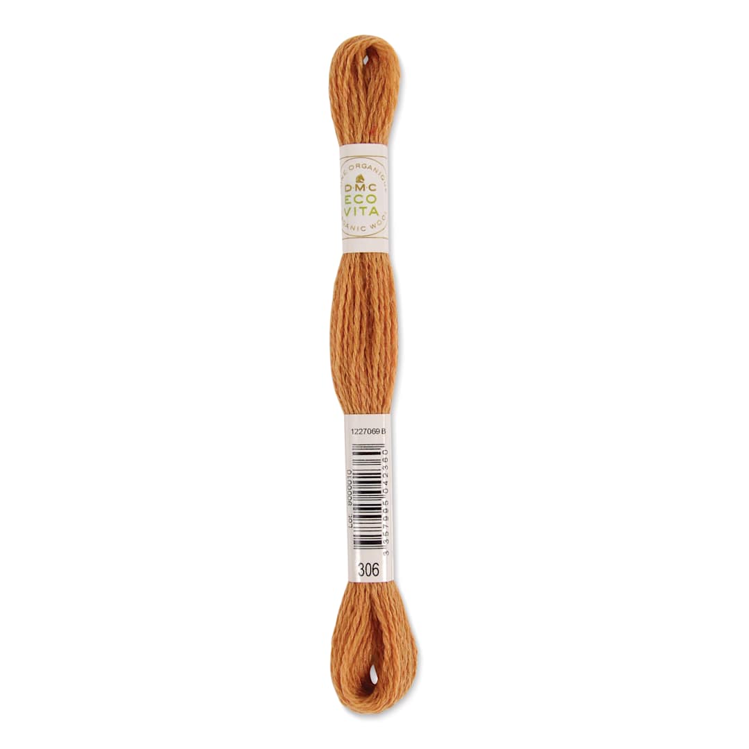 Open in modal - DMC Eco Vita Organic Wool Thread - Safflower Cedar, 17-1/2 yds