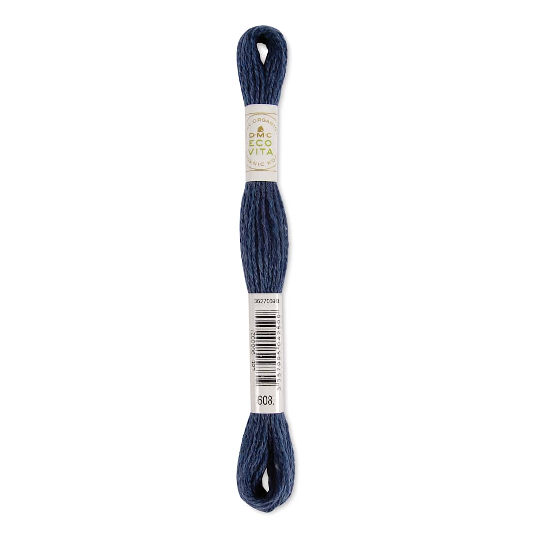 Open in modal - DMC Eco Vita Organic Wool Thread - Navy Indigo, 17-1/2 yds