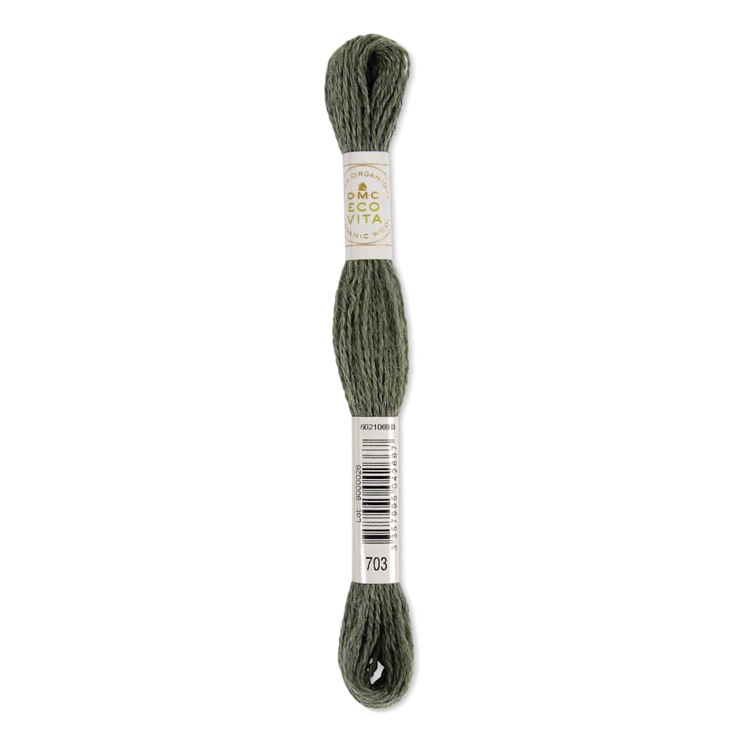 Open in modal - DMC Eco Vita Organic Wool Thread - Moss Indigo, 17-1/2 yds