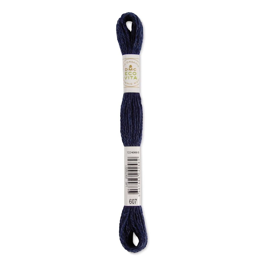 Open in modal - DMC Eco Vita Organic Wool Thread - Night Indigo, 17-1/2 yds