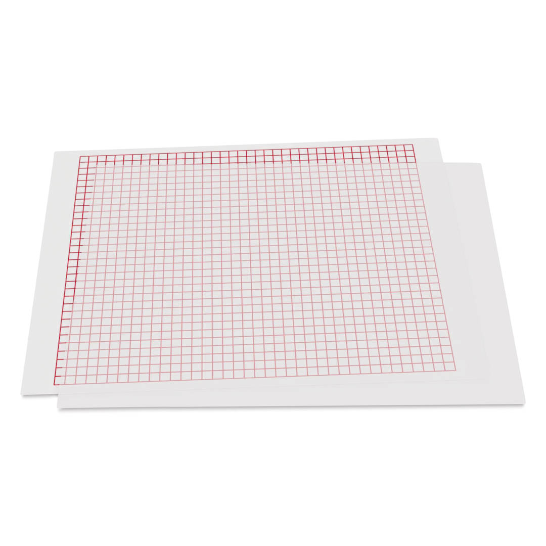 Open in modal - Dritz Quilting Template Sheets - 8.5 in x 11 in - one grid template sheet and one blank template sheet