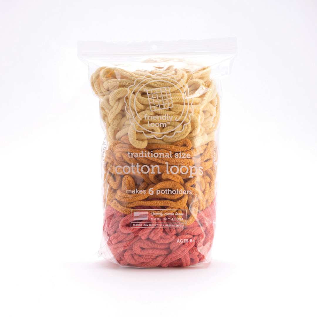 Open in modal - Friendly Loom Traditional Size Cotton Loops - Tulip, Lotta Loops