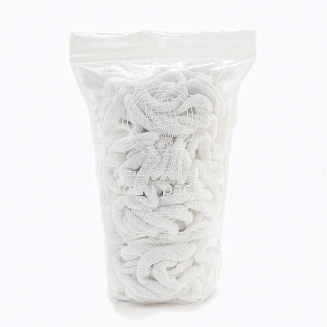 Open in modal - Friendly Loom Traditional Size Cotton Loop Mini Pack - White in packaging