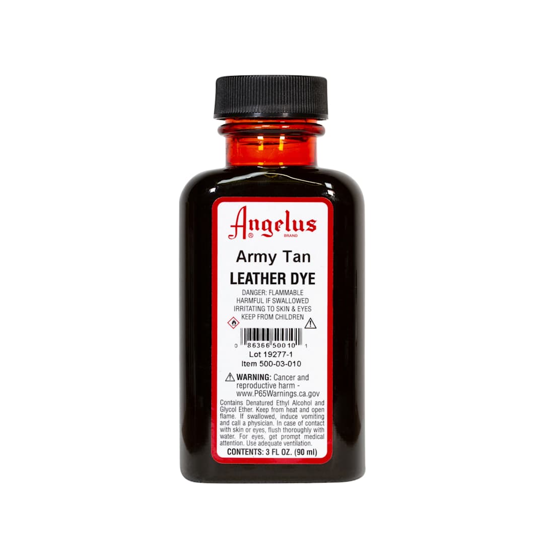 Open in modal - Angelus Leather Dyes Army Tan - 3 oz. Dauber Bottle