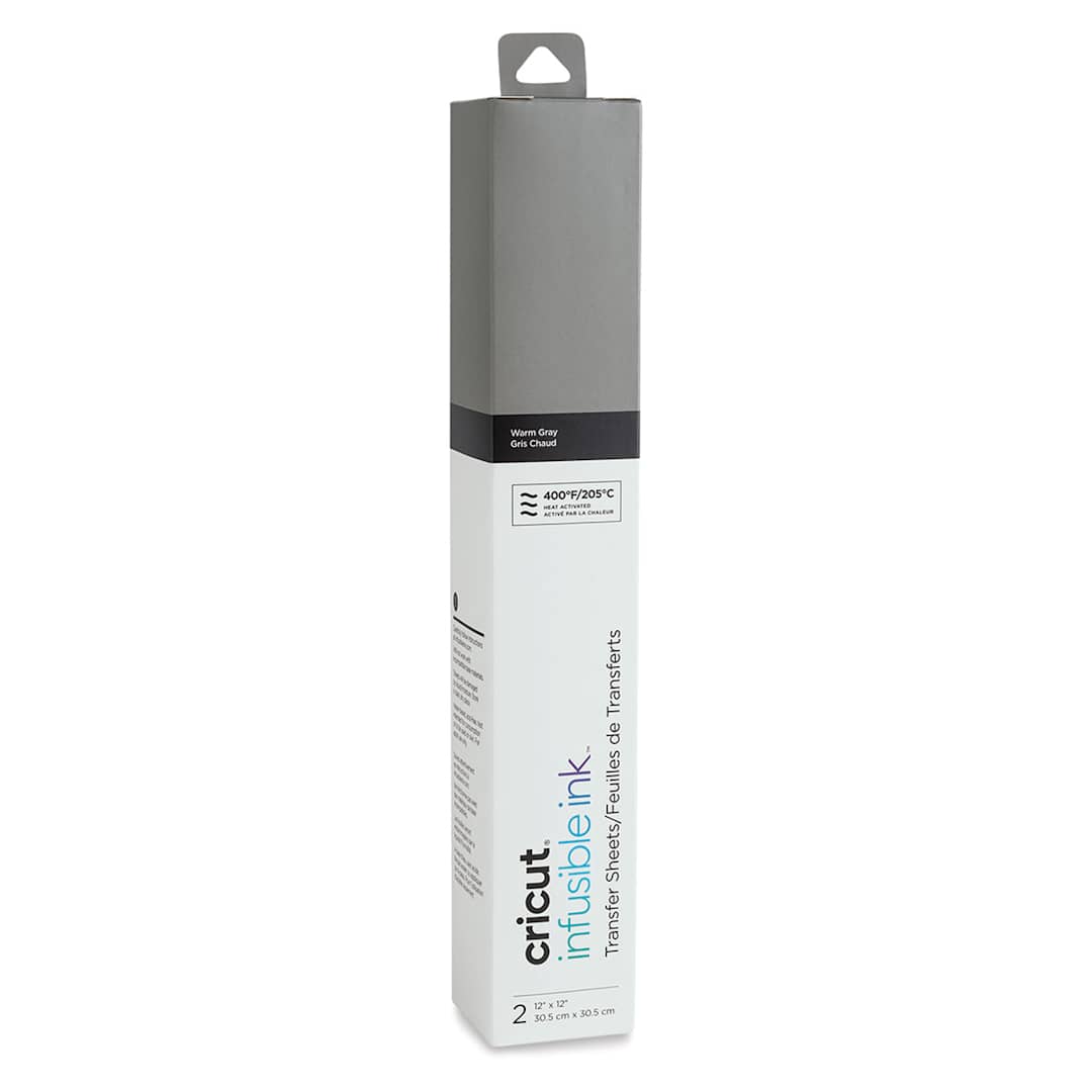 Open in modal - Cricut Infusible Ink Solid Transfer Sheets - Warm Grey - front of packaging