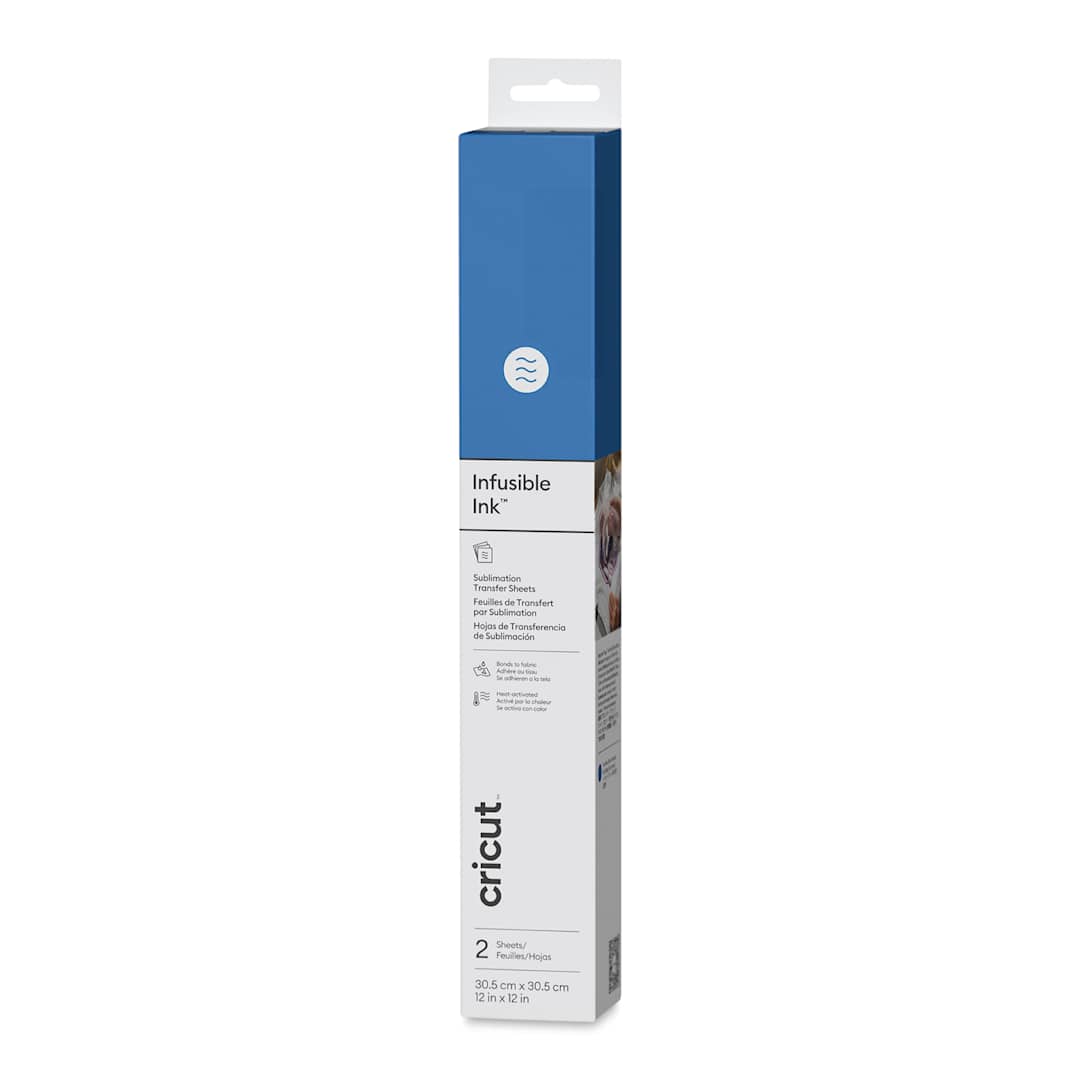 Open in modal - Cricut Infusible Ink Solid Transfer Sheets - True Blue front of packaging