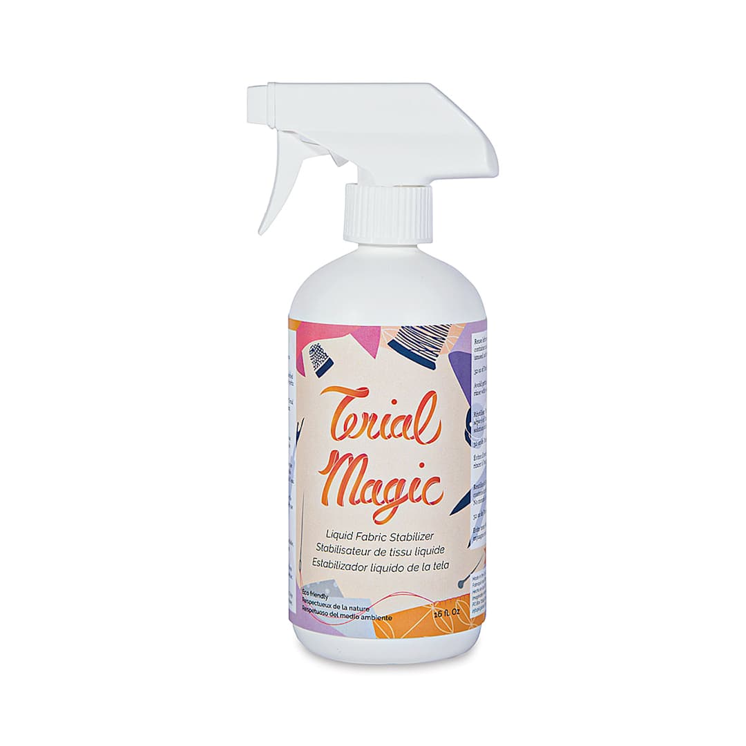 Open in modal - Terial Magic Fabric Stabilizer Spray - Front of 16 oz Sprayer bottle