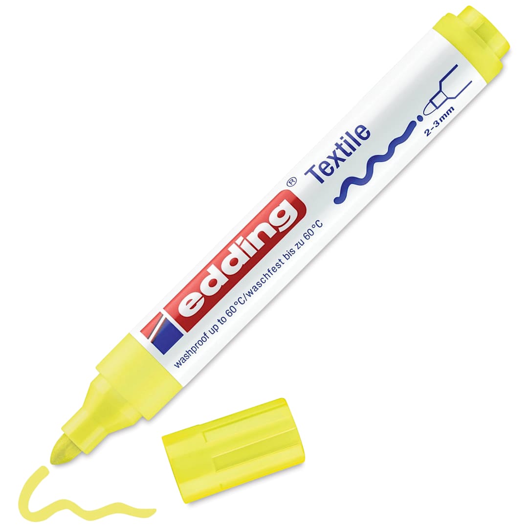 Open in modal - Edding 4500 Textile Pen - Neon Yellow