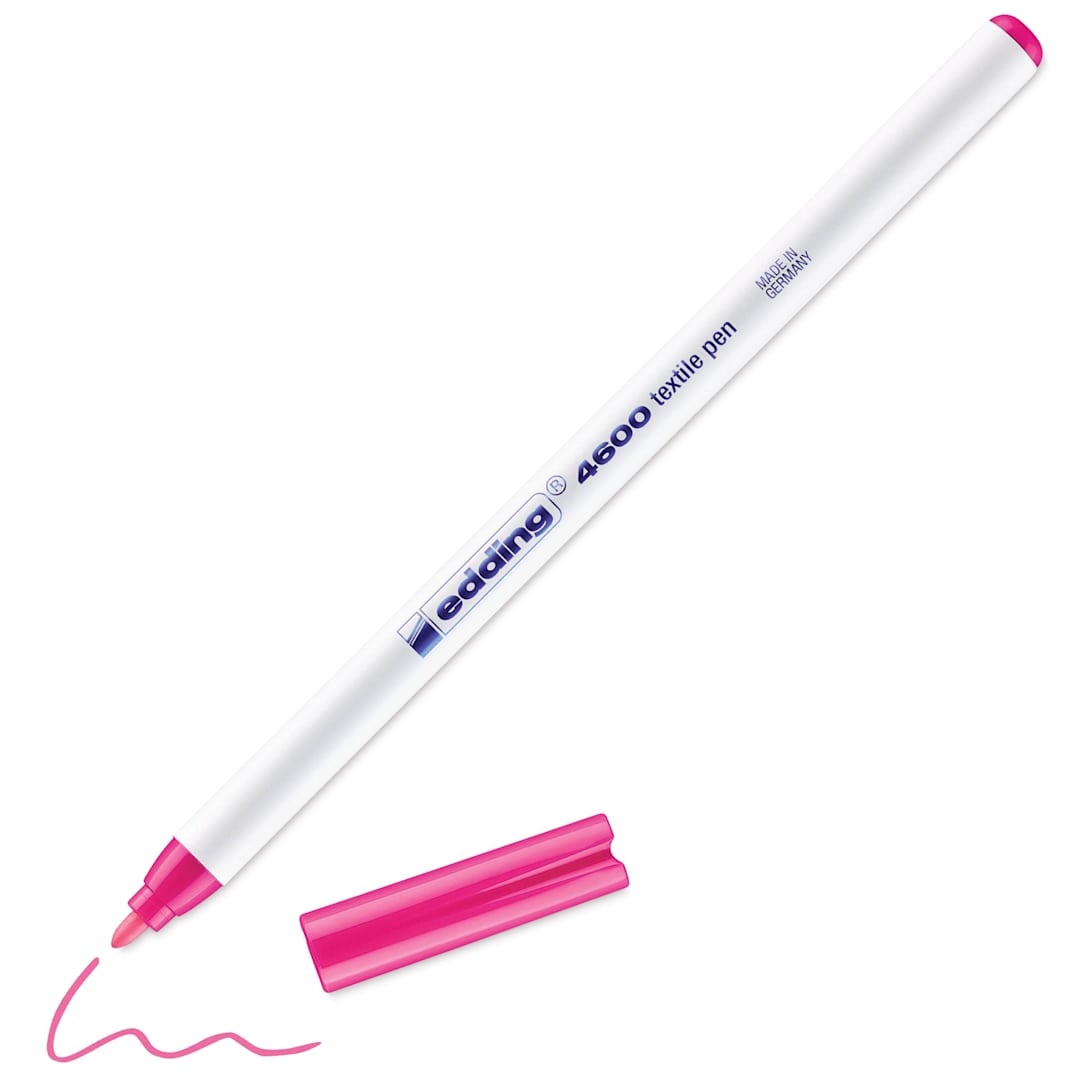 Open in modal - Edding 4600 Textile Pen - Neon Pink