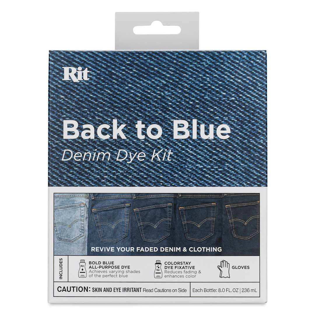 Open in modal - Rit Back to Blue Denim Dye Kit - front of packaging