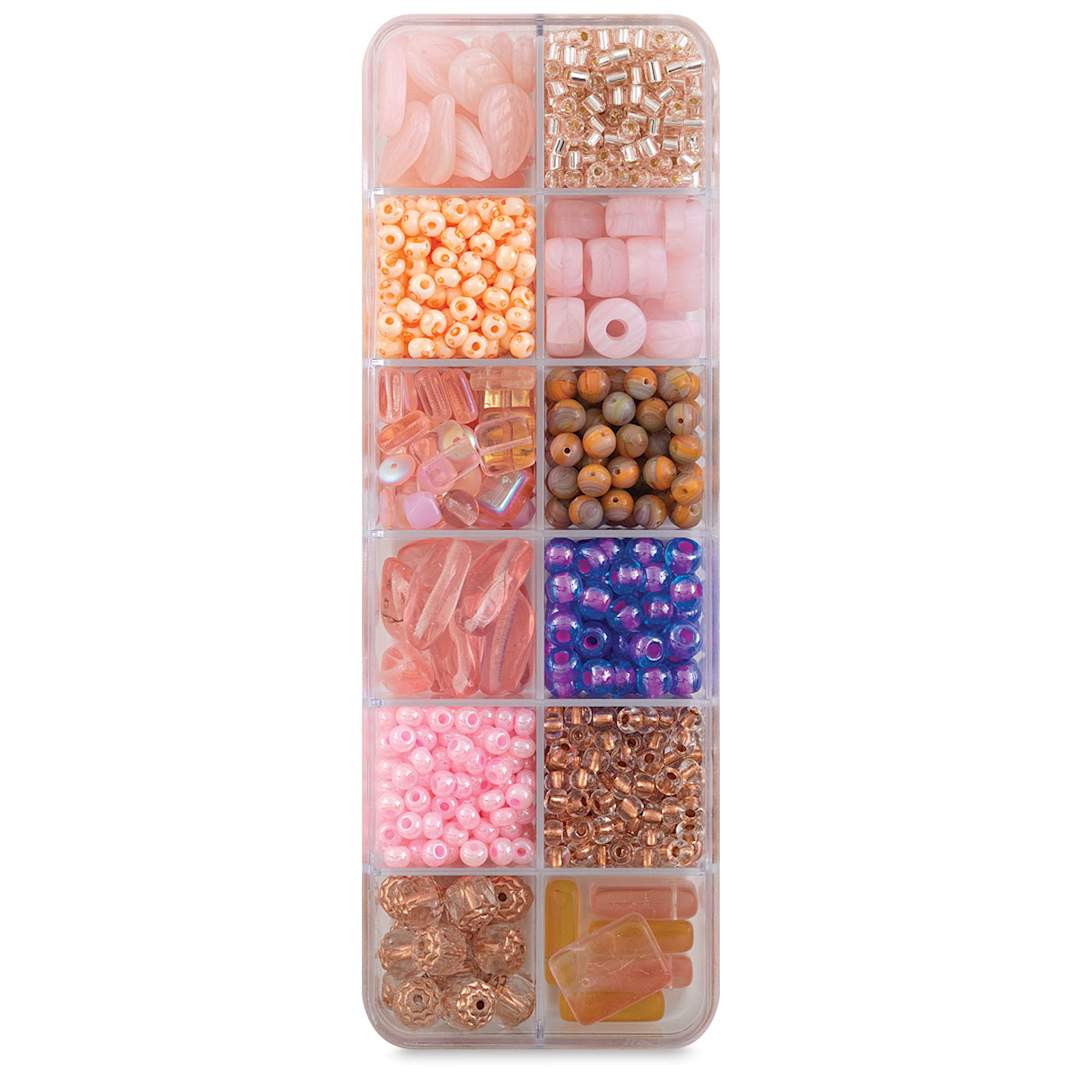 Open in modal - John Bead Czech Glass Bead Box Mix - Parisian Garden
