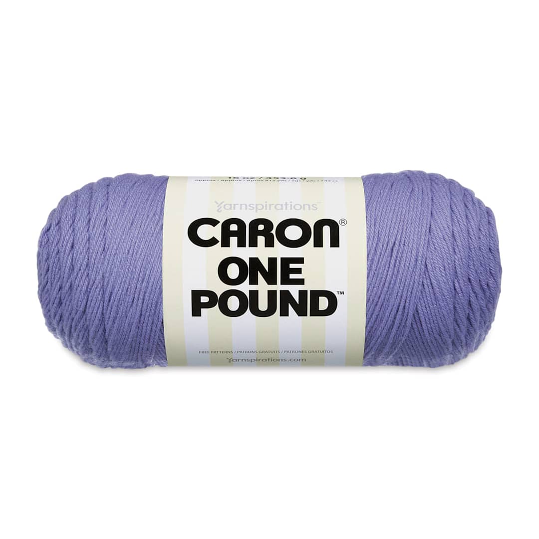 Open in modal - Caron One Pound Acrylic Yarn - 1 lb, 4-Ply, Lavender Blue