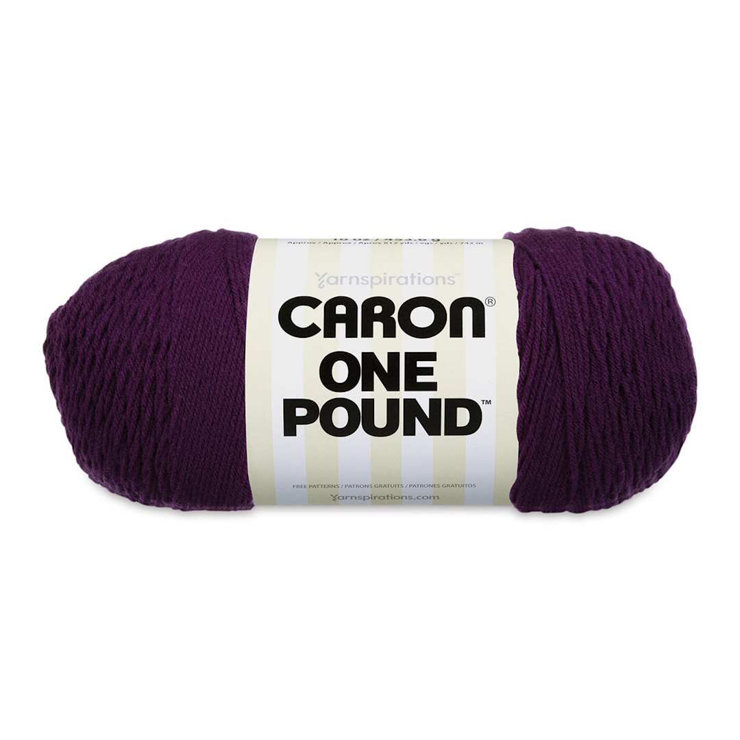 Open in modal - Caron One Pound Acrylic Yarn - 1 lb, 4-Ply, Deep Violet