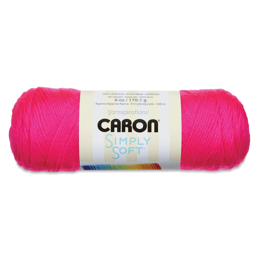 Open in modal - Caron Simply Soft Yarn - Neon Pink