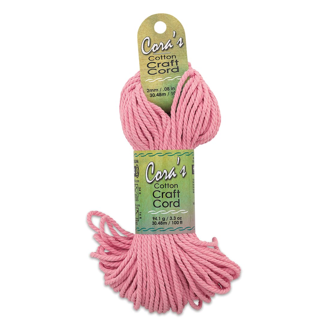 Open in modal - Pepperell Cotton Craft Cord - Blush Pink, 2 mm, 100 ft