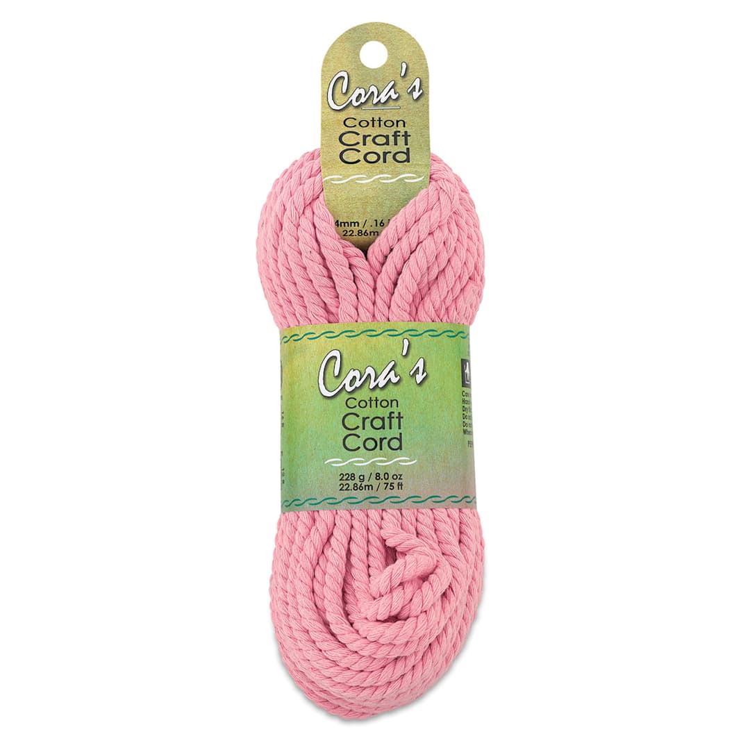 Open in modal - Pepperell Cotton Craft Cord - Blush Pink, 4 mm, 75 ft