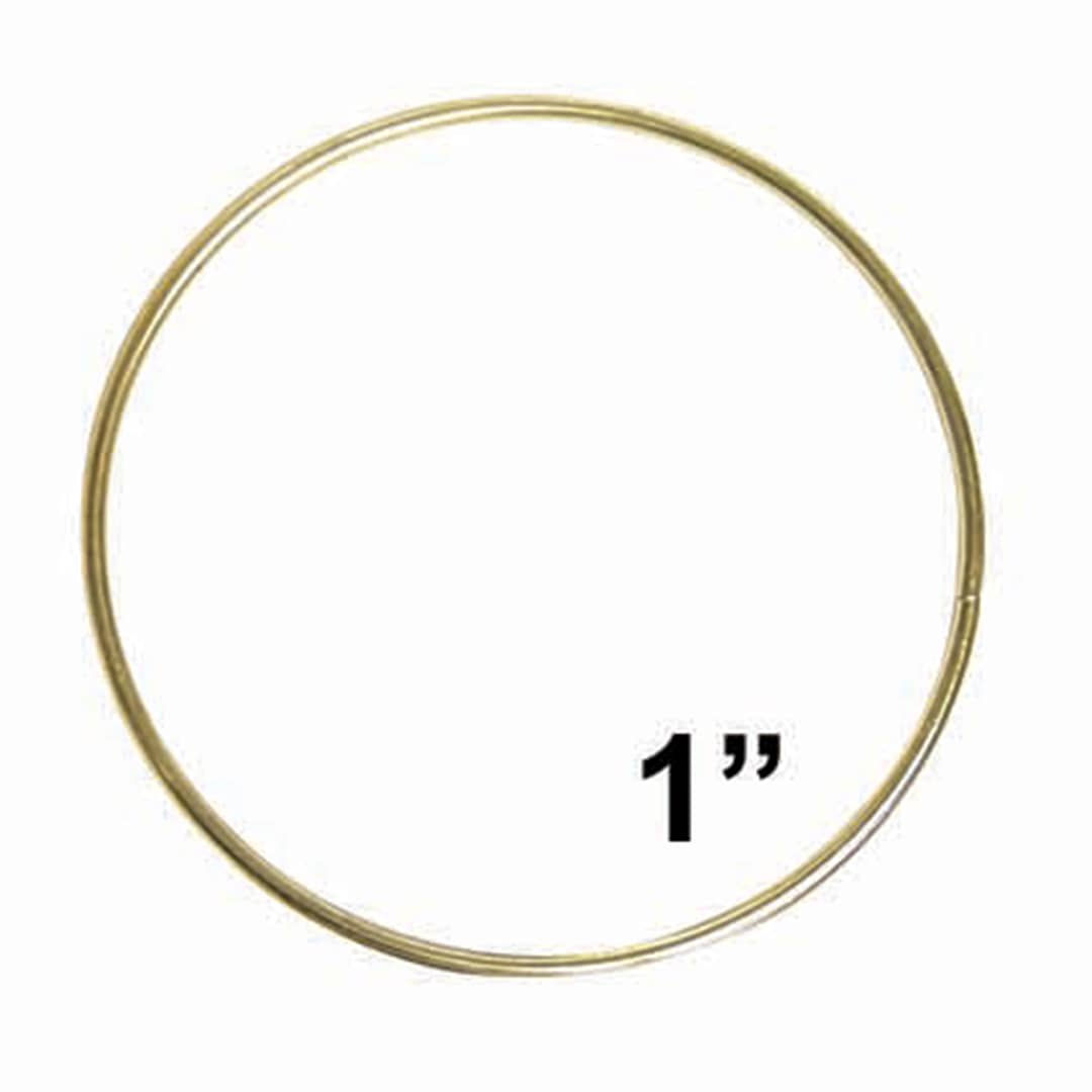 Open in modal - Pepperell Brass Plated Macramé Ring - 1"
