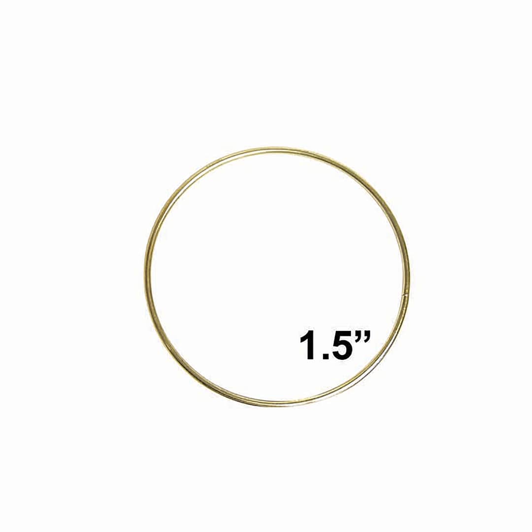 Open in modal - Pepperell Brass Plated Macramé Ring - 1-1/2"