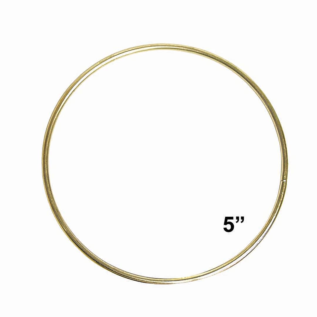 Open in modal - Pepperell Brass Plated Macramé Ring - 5"
