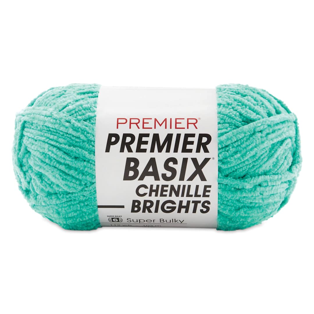 Open in modal - Premier Yarn Basix Chenille Brights Yarn - Caribbean