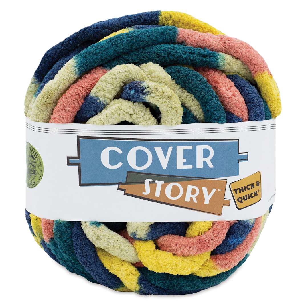 Open in modal - Lion Brand Cover Story Thick & Quick Yarn - Marsh, 39 yards