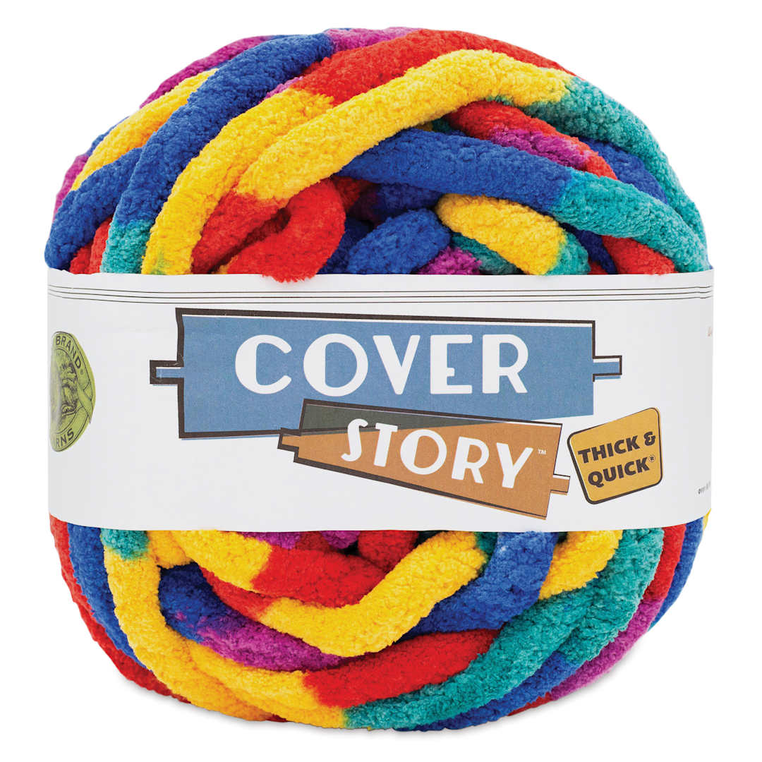 Open in modal - Lion Brand Cover Story Thick & Quick Yarn - Tropical, 39 yards