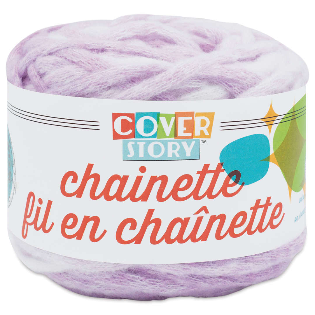 Open in modal - Lion Brand Cover Story Chainette Yarn - Lilac, 68 yards
