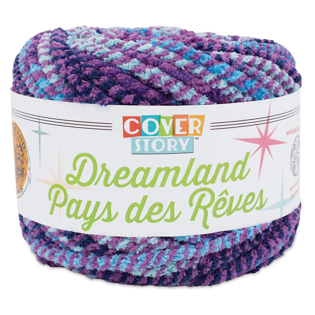 Open in modal - Lion Brand Cover Story Dreamland Yarn - Purple Mountains