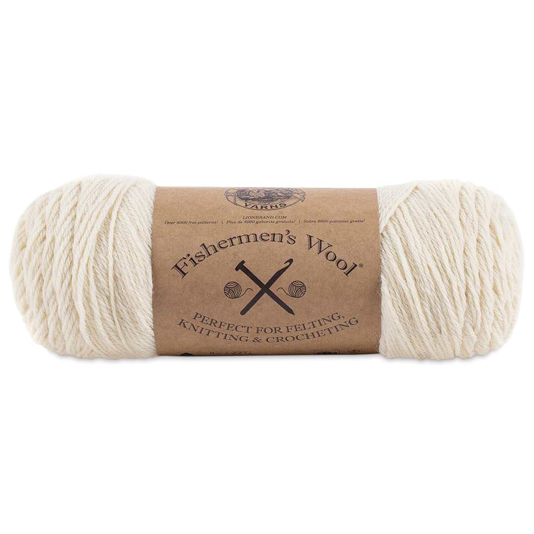 Open in modal - Lion Brand Fishermen's Wool Yarn - Natural, 465 yds