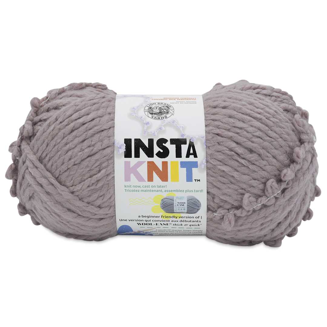Open in modal - Lion Brand Yarn InstaKnit Yarn - Milk with Tea, 122 yds