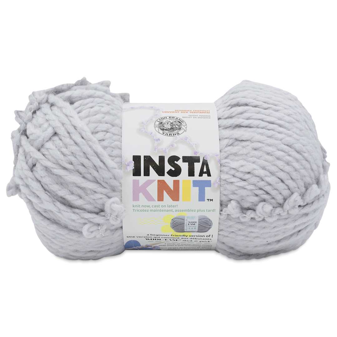 Open in modal - Lion Brand Yarn InstaKnit Yarn - Forever and a Grey, 122 yds