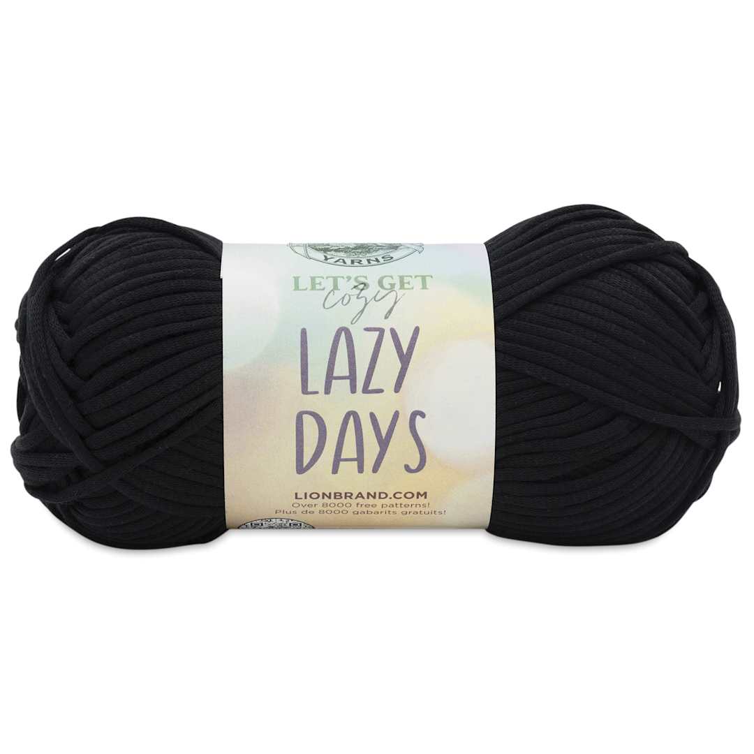 Open in modal - Lion Brand Yarn Lazy Days Yarn - Licorice, 179 yds